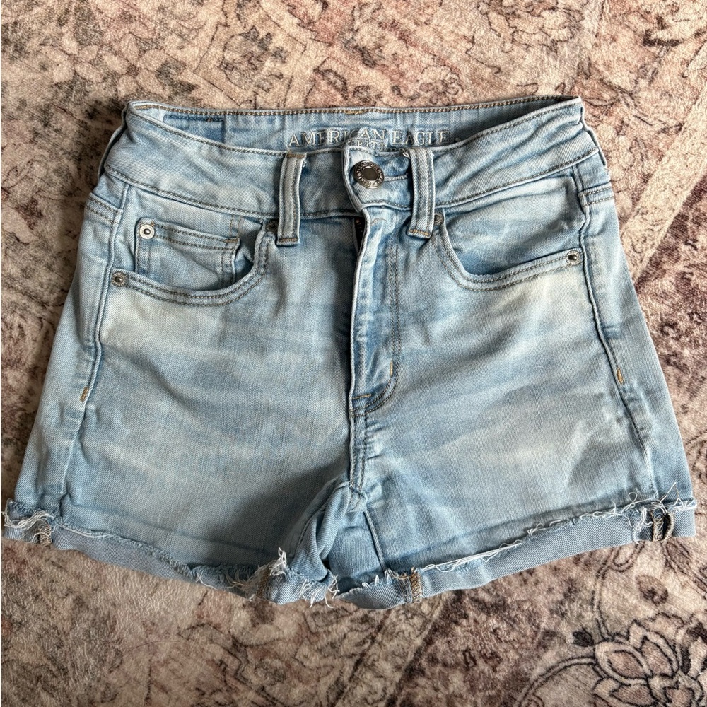 American Eagle Outfitters Light Blue Denim Jean Shorts